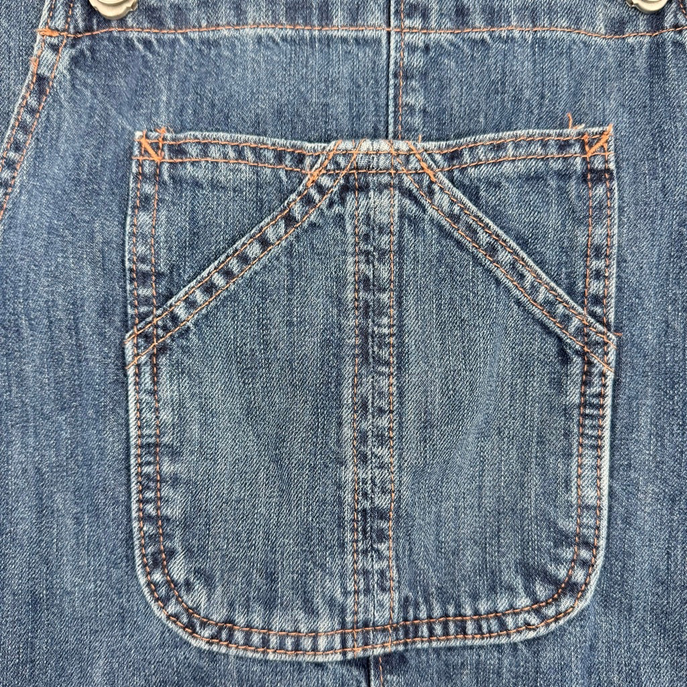 GAP Women’s Denim Bib Overalls Classic Country Western Style 100% Cotton Relaxed - Picture 7 of 10